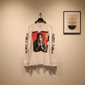 Tupac Poetic Justice Vintage Long Sleeve T Shirt (Mens Size 2XL)